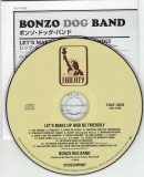 Bonzo Dog Band : Let's Make Up And Be Friendly + 5 : CD & Japanese insert